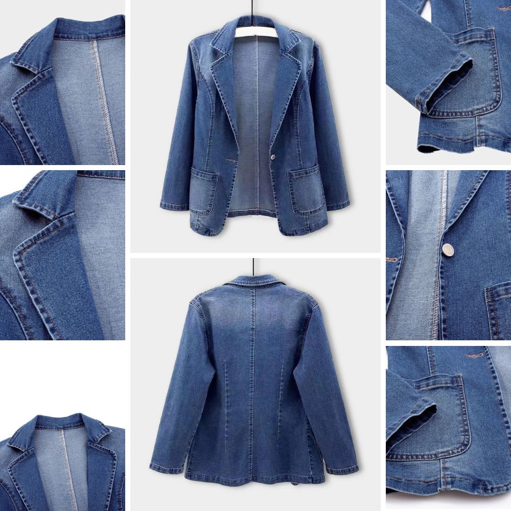 Meja - Štýlový denimový blazer