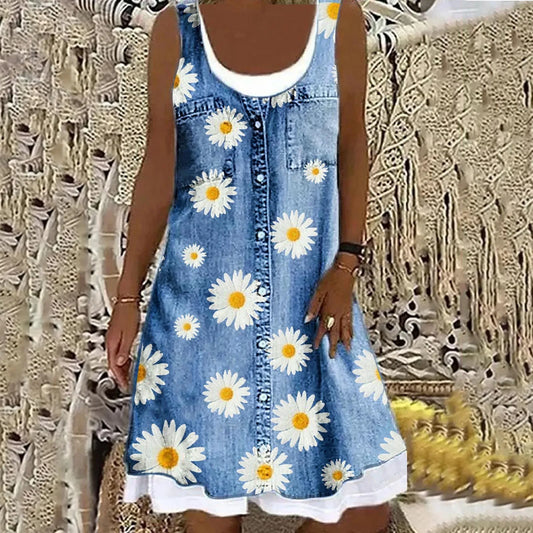 Viola - Mäkka a Elegantná Denim Šaty