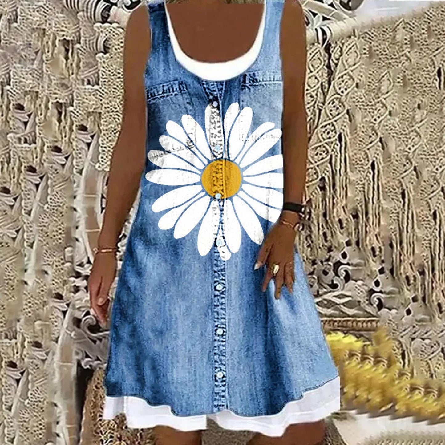 Viola - Mäkka a Elegantná Denim Šaty