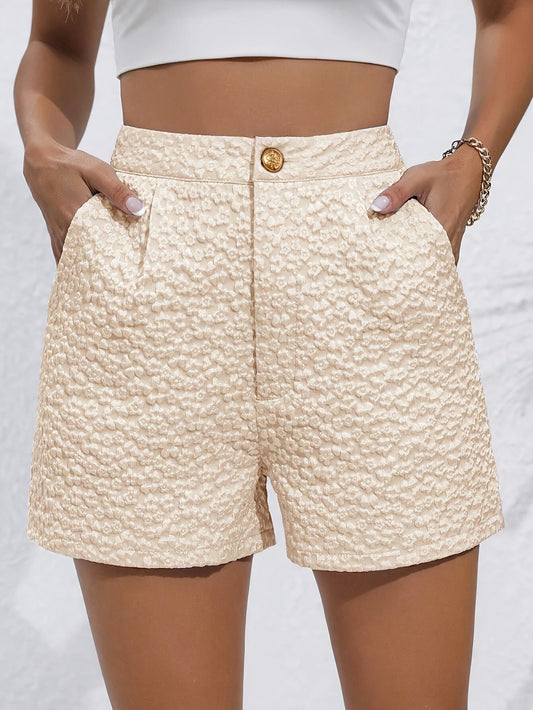 Mia - Kvetinové šortky s vysokým pásom