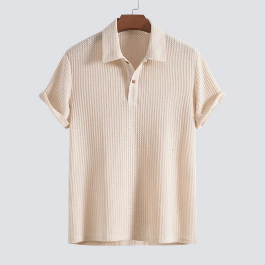 Massimo™ - Pletené polo s vaflovým vzorom