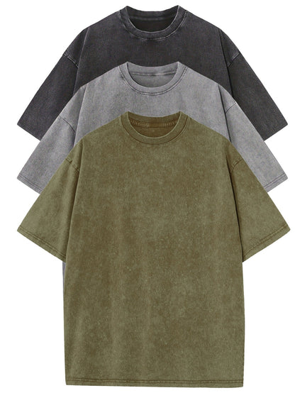 Samuel | Sada základných oversized tričiek z bavlny – 3 kusy