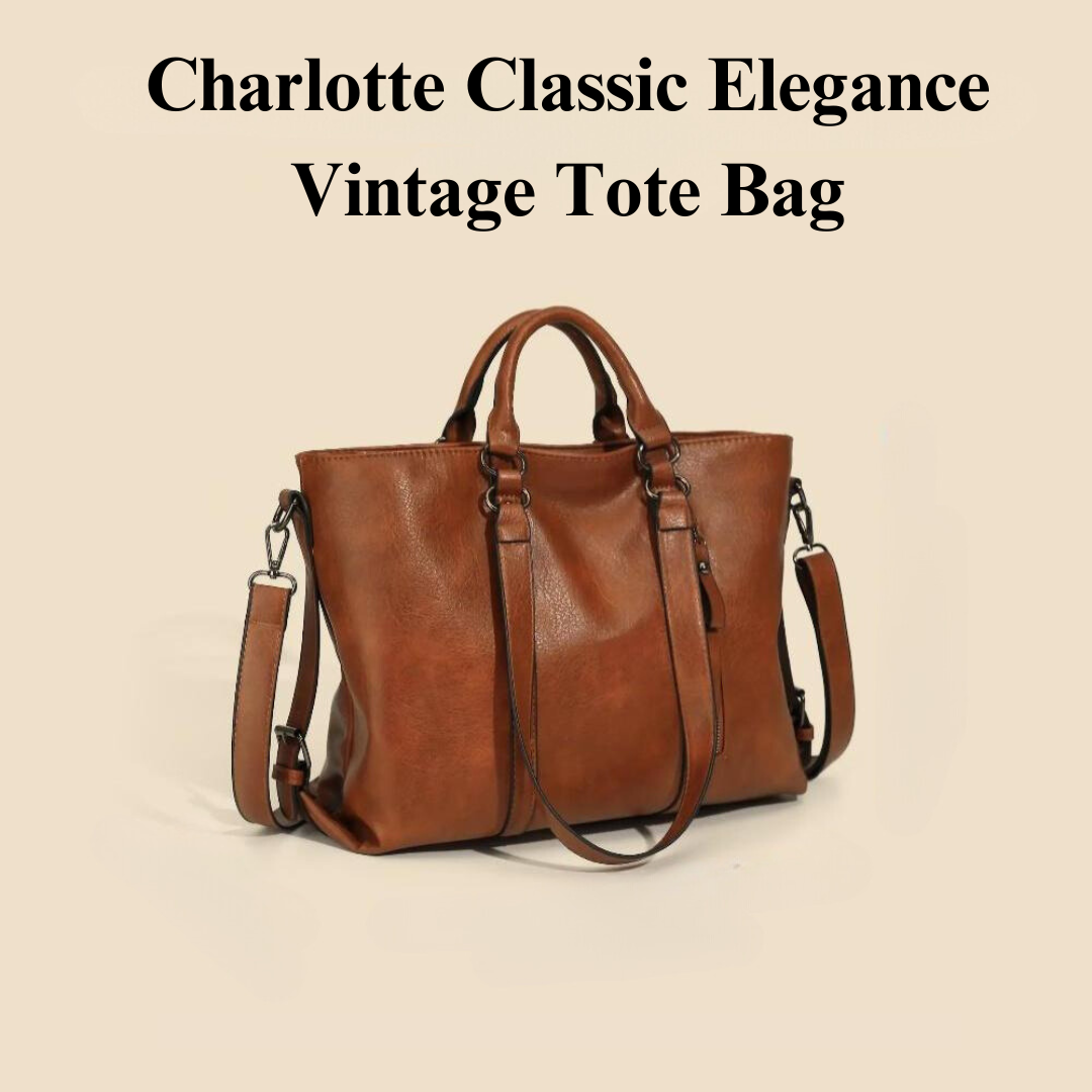 Charlotte | Vintage elegant tote bag