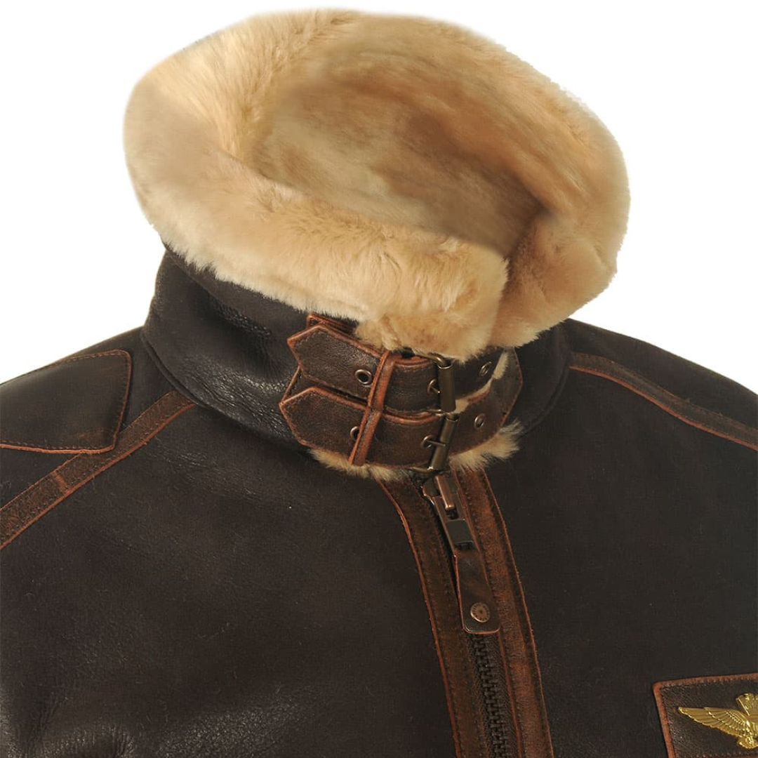 Maverick - Elegantný Kožený Kabát