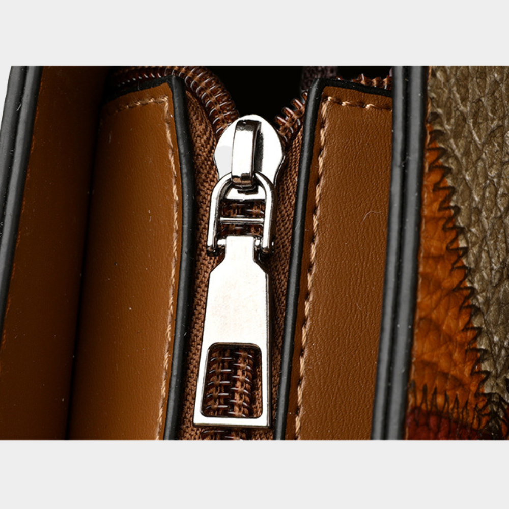 Lina | Mozaiková kožená taška