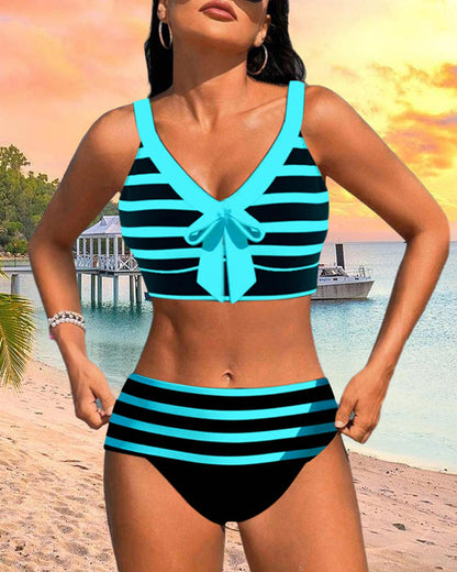 Silvia l Vysoké pásové bikiny s pruhmi