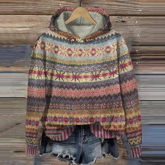RITA™ | RETRO MIKINA Z MÄKKÉHO TEXTILU