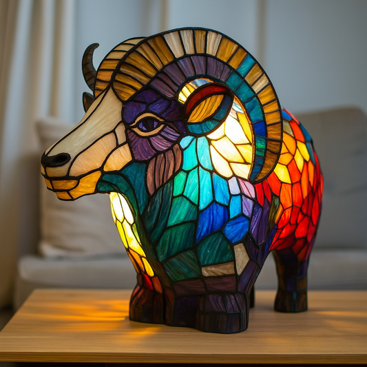 Bijou | Magická Lampa Kozorožca z Farebného Skla