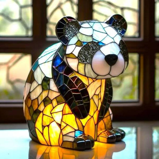 Pandaou | Lampa panda Magisk z farebného skla