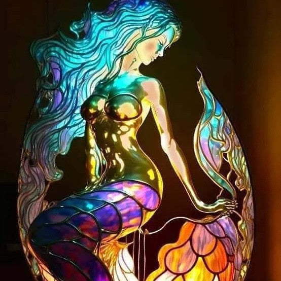 Arielle | Magická lampička víly z farebného skla
