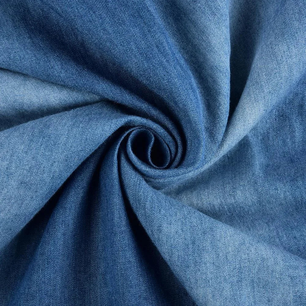 Tyra - Uvoľnené Denim Letné Šaty