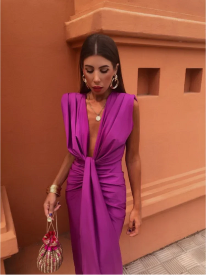 Crocetta™ | Elegantné šaty s hlbokým výstrihom
