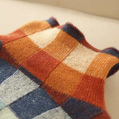 PENELOPE™ | PULÓVER PATCHWORK S VYSOKÝM KRAJKOM