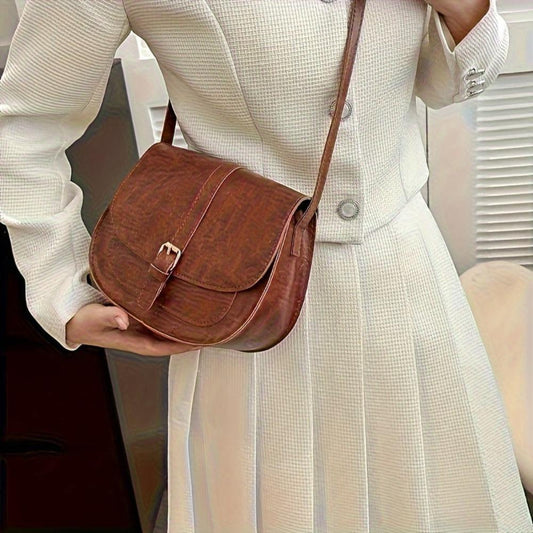 Evelyn™ | Klasická crossbody taška v tvare sedla