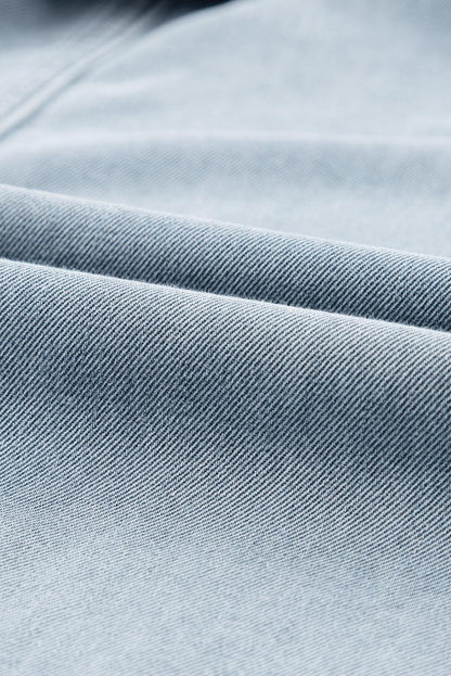 Isabelle - Denim šaty s elegantnými, krátkymi netopierími rukávmi