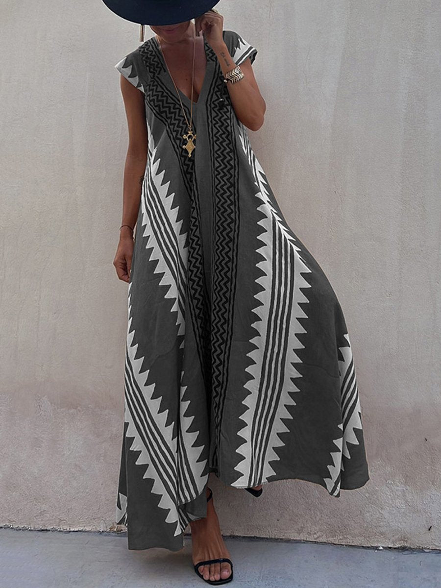 Boho™ | Bezrukávová šaty s výstrihom do V