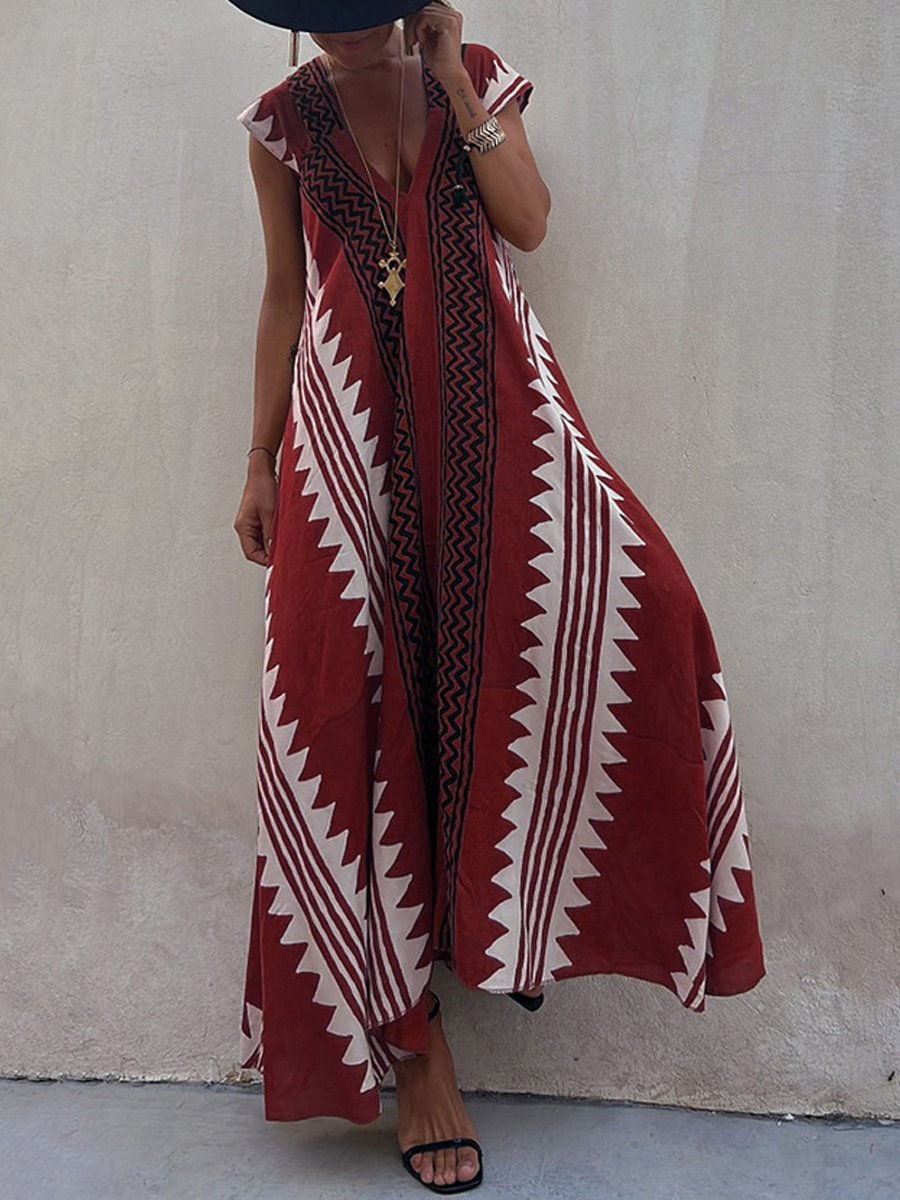 Boho™ | Bezrukávová šaty s výstrihom do V