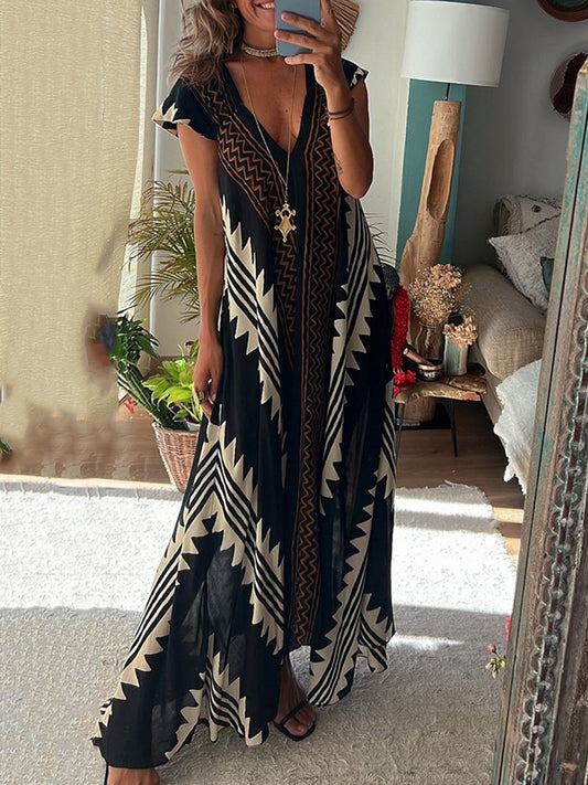 Boho™ | Bezrukávová šaty s výstrihom do V