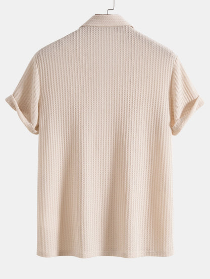 Massimo™ - Pletené polo s vaflovým vzorom