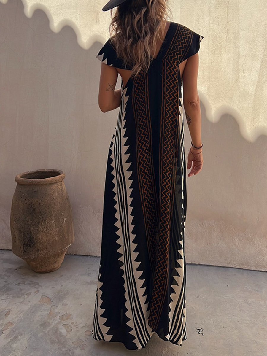 Boho™ | Bezrukávová šaty s výstrihom do V