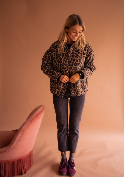 Lucia™ | Trendná bunda s leopardím vzorom