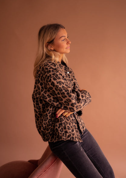 Lucia™ | Trendná bunda s leopardím vzorom