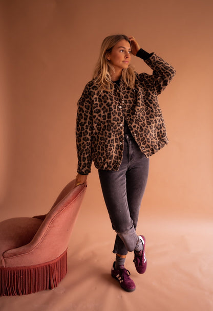 Lucia™ | Trendná bunda s leopardím vzorom