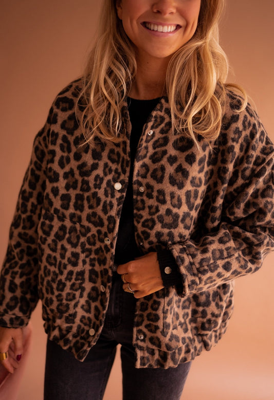 Lucia™ | Trendná bunda s leopardím vzorom