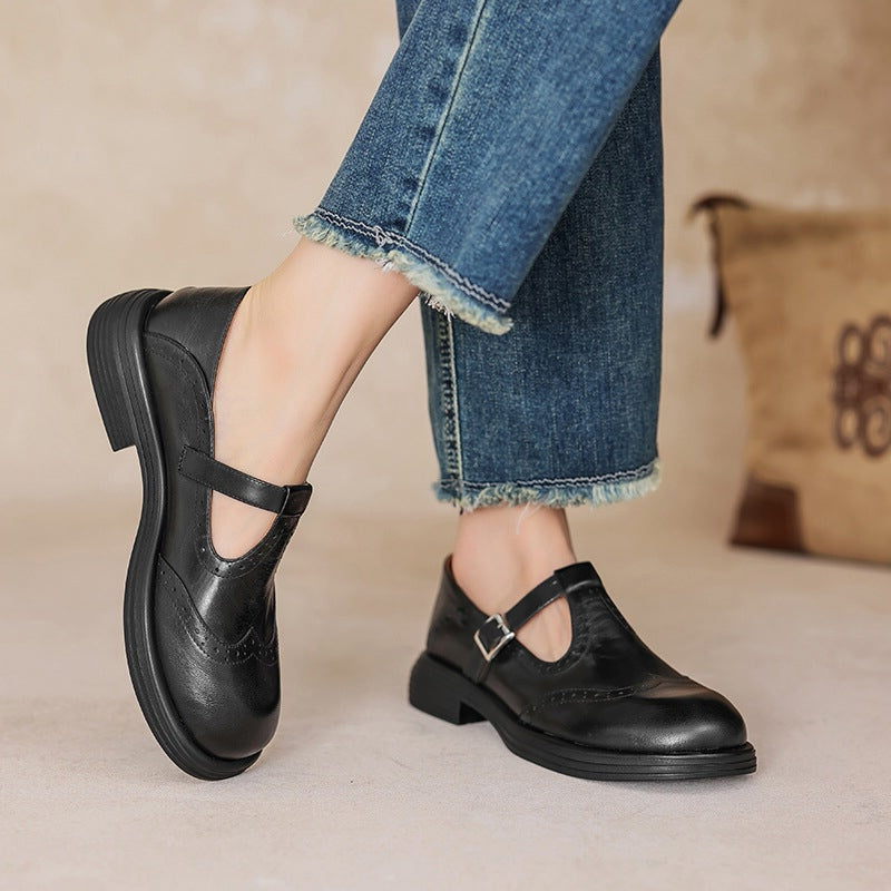 VELDA | ELEGANCKIE MARY JANES Z DŁUGIEGO SKÓRY