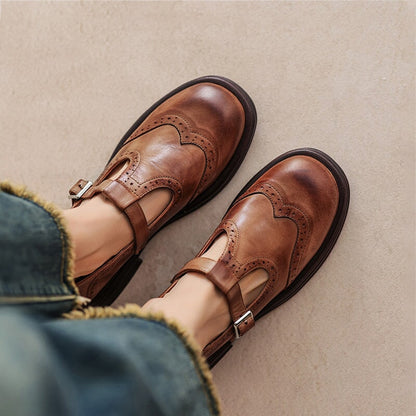 VELDA | ELEGANCKIE MARY JANES Z DŁUGIEGO SKÓRY