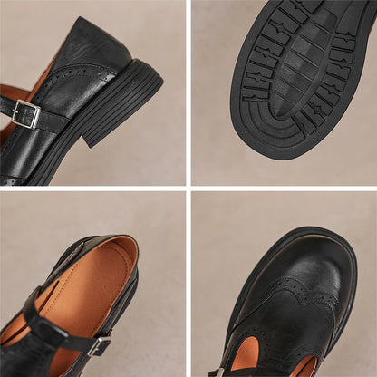 VELDA | ELEGANCKIE MARY JANES Z DŁUGIEGO SKÓRY