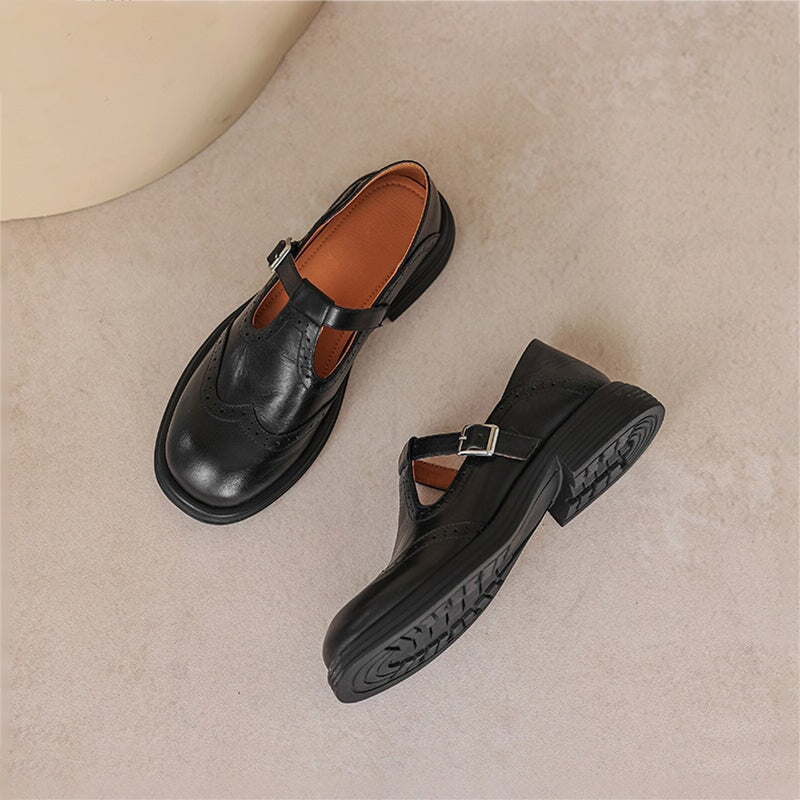 VELDA | ELEGANCKIE MARY JANES Z DŁUGIEGO SKÓRY