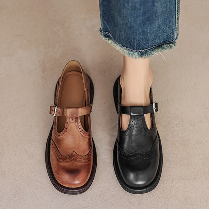VELDA | ELEGANCKIE MARY JANES Z DŁUGIEGO SKÓRY